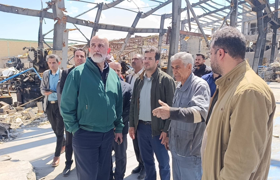بازدید معاون استاندار اصفهان از منطقه صنعتی دولت آباد